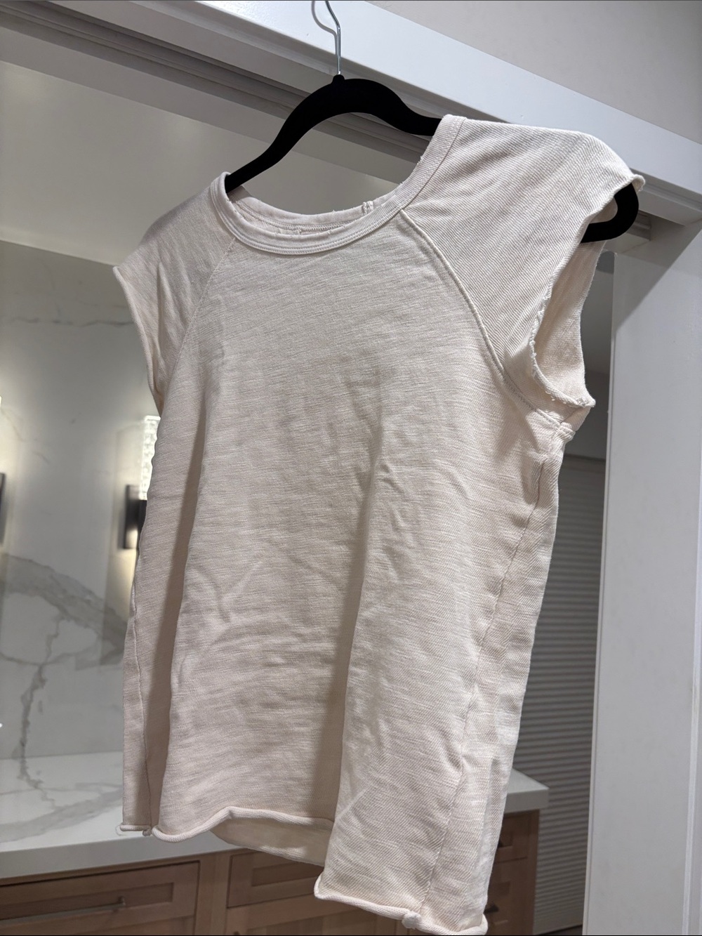 NSF Cream Sleeveless Knit Tank